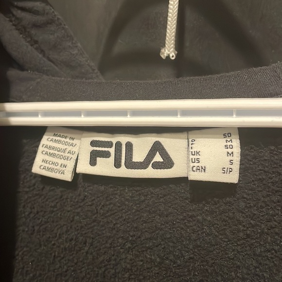 FILA hoodie black zippered - Picture 4 of 5